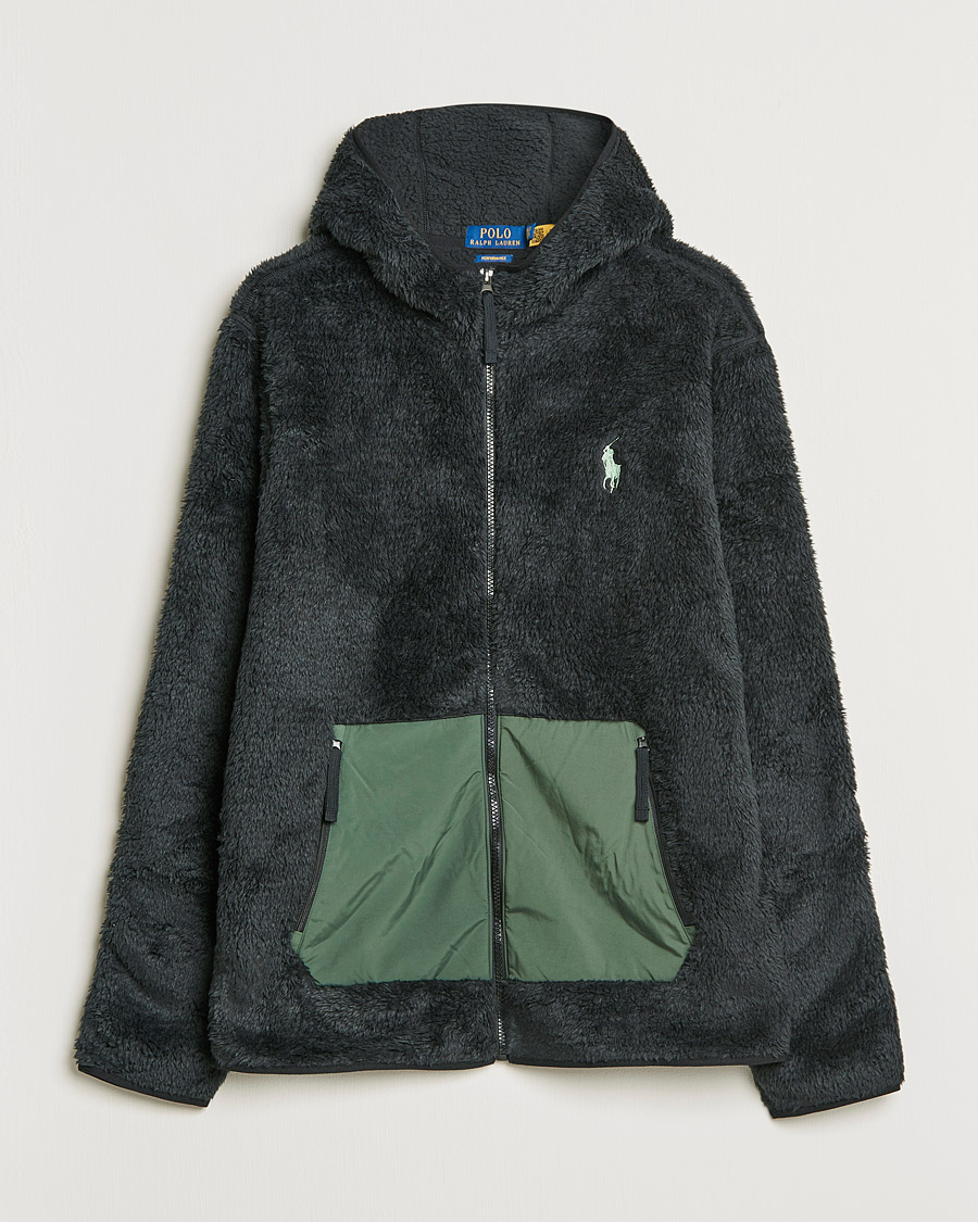 Herr | Tröjor | Polo Ralph Lauren | Curly Sherpa Full Zip Hoodie Black
