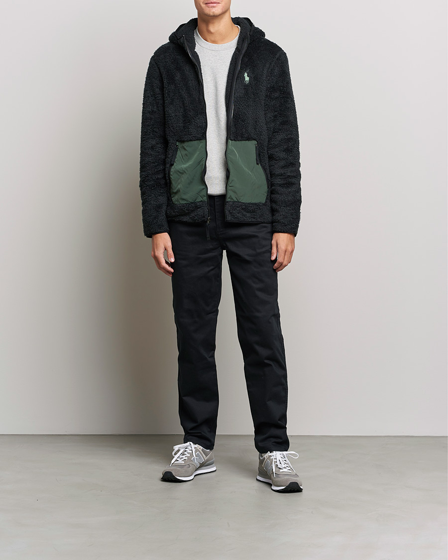 Herr | Tröjor | Polo Ralph Lauren | Curly Sherpa Full Zip Hoodie Black