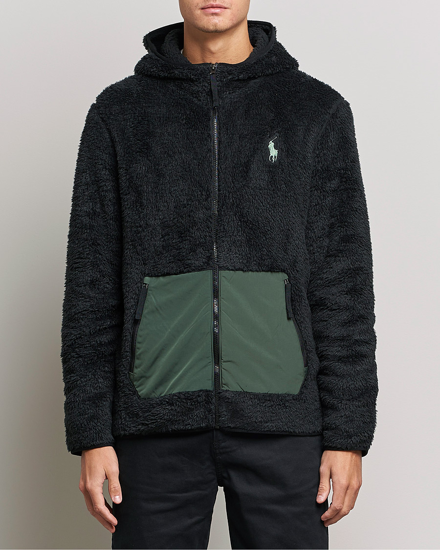 Herr | Tröjor | Polo Ralph Lauren | Curly Sherpa Full Zip Hoodie Black