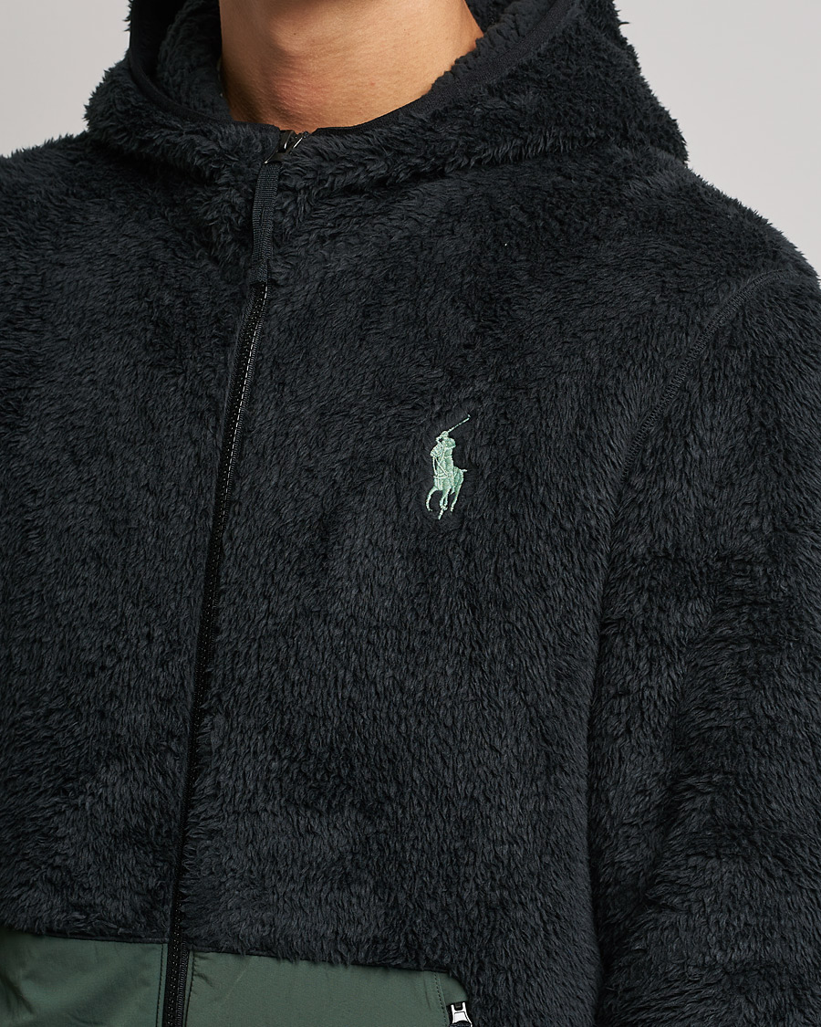 Herr | Tröjor | Polo Ralph Lauren | Curly Sherpa Full Zip Hoodie Black
