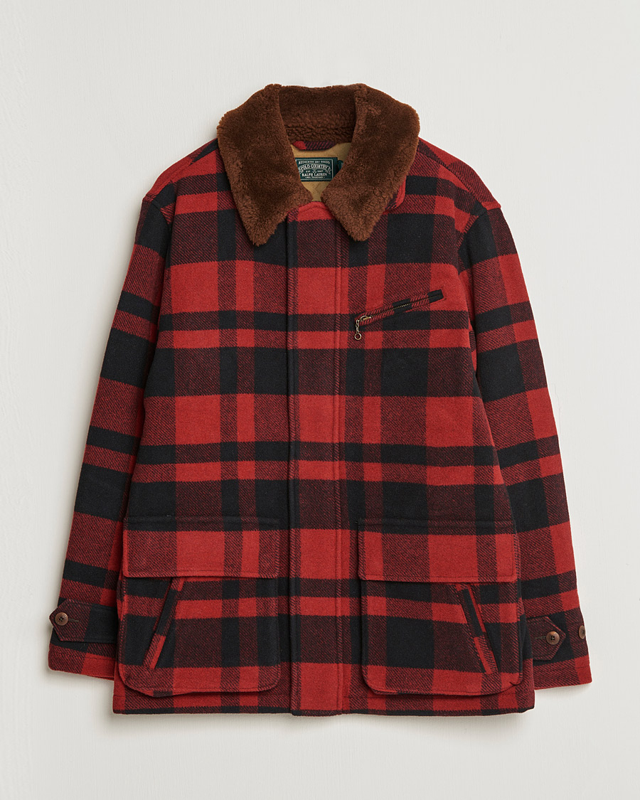 Herr | Jackor | Polo Ralph Lauren | Lumber Wool Checked Jacket Red/Black