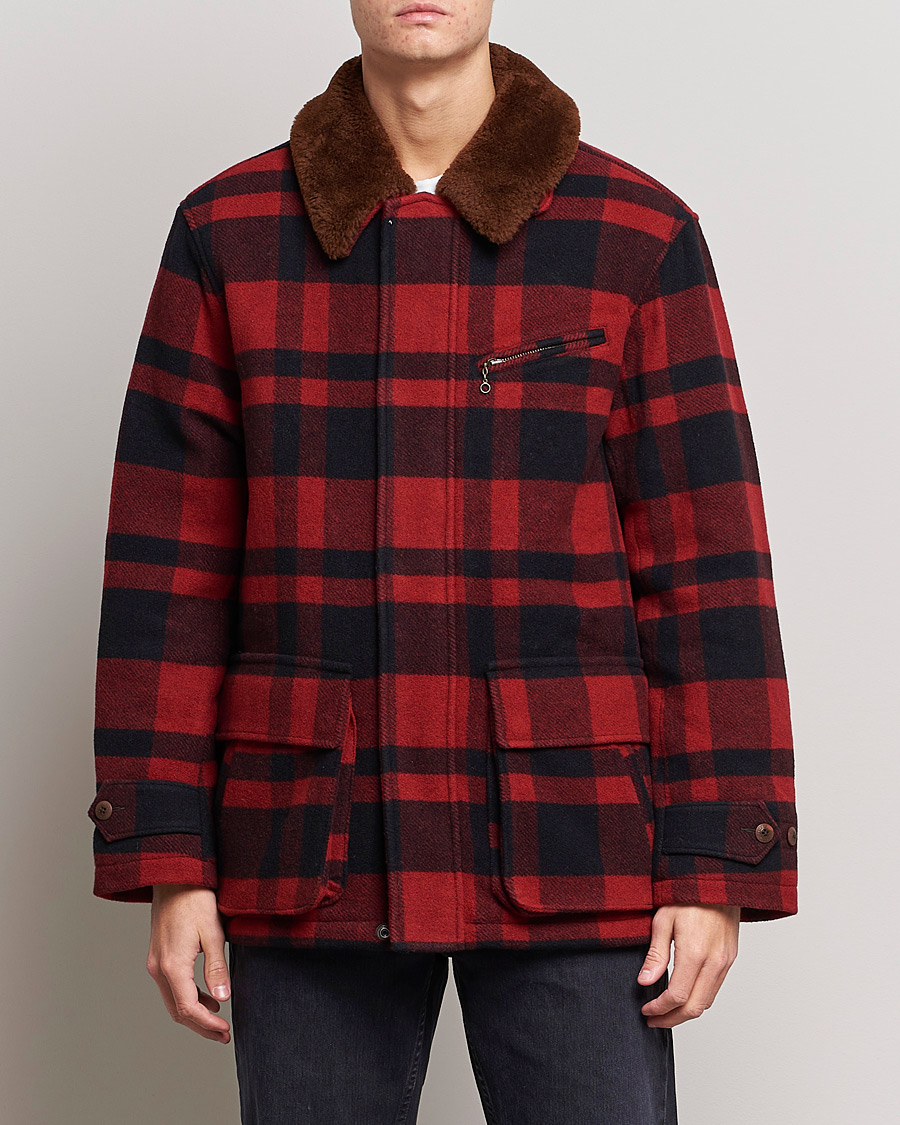 Herr | Jackor | Polo Ralph Lauren | Lumber Wool Checked Jacket Red/Black