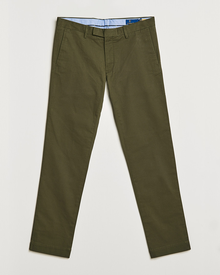 Herr | Byxor | Polo Ralph Lauren | Slim Fit Stretch Chinos Armadillo Green