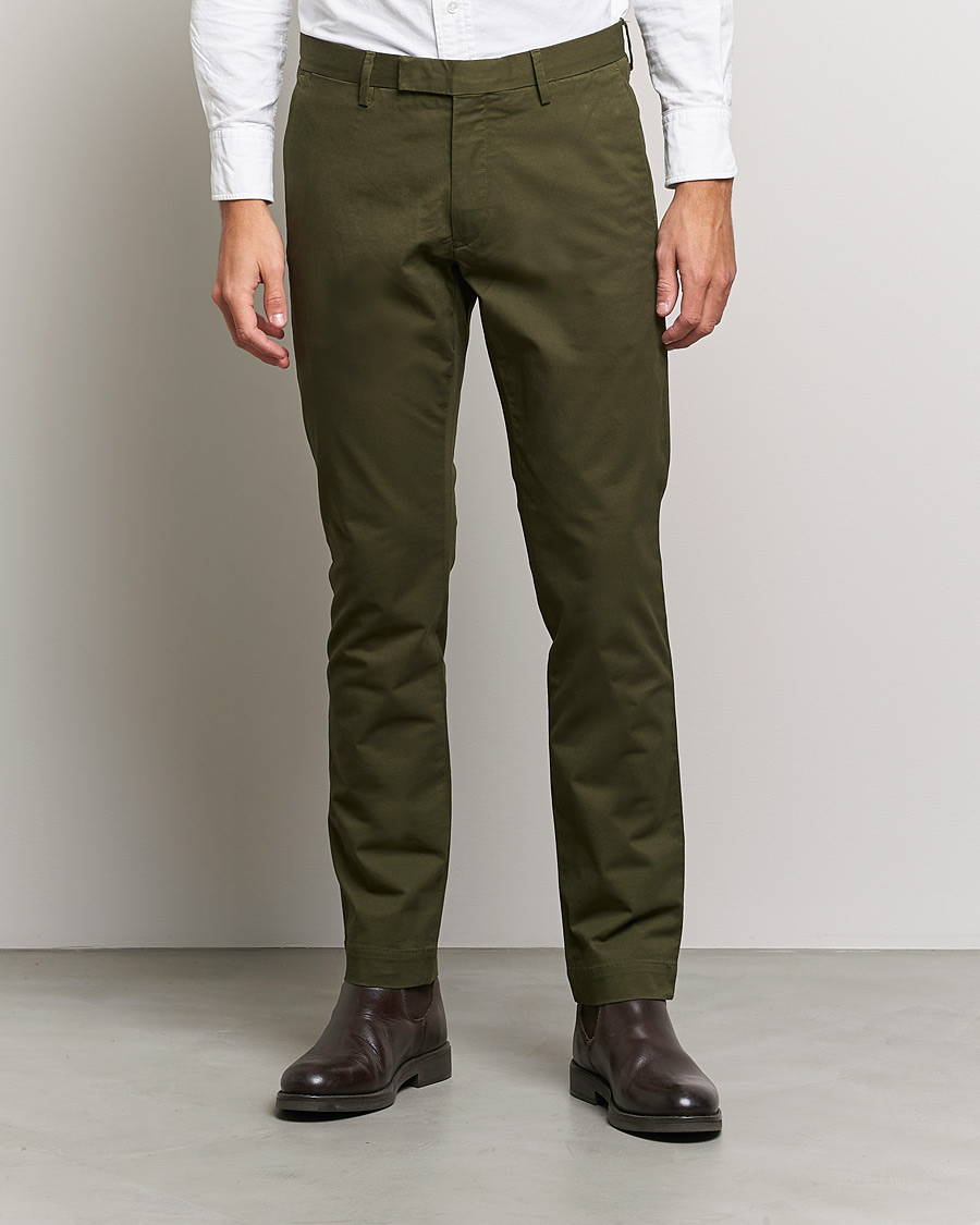 Herr | Byxor | Polo Ralph Lauren | Slim Fit Stretch Chinos Armadillo Green
