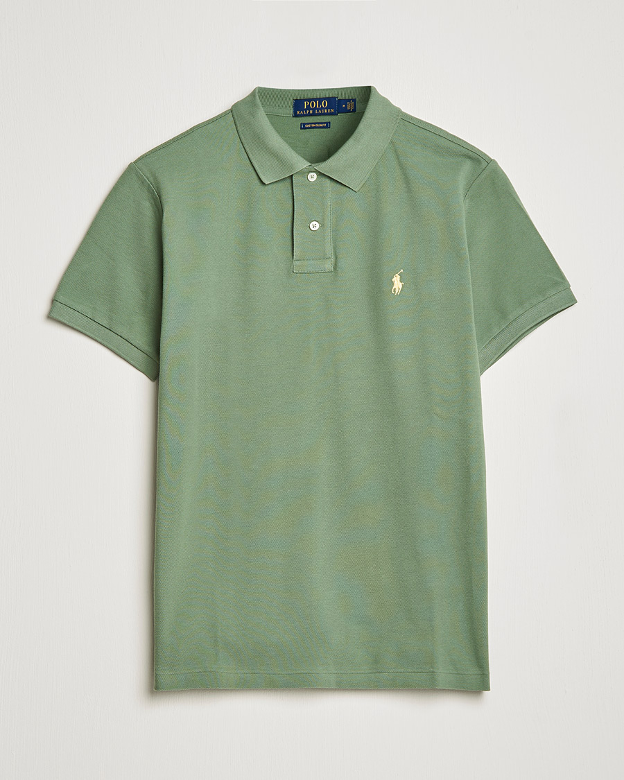 Herr | Pikéer | Polo Ralph Lauren | Custom Slim Fit Polo Cargo Green