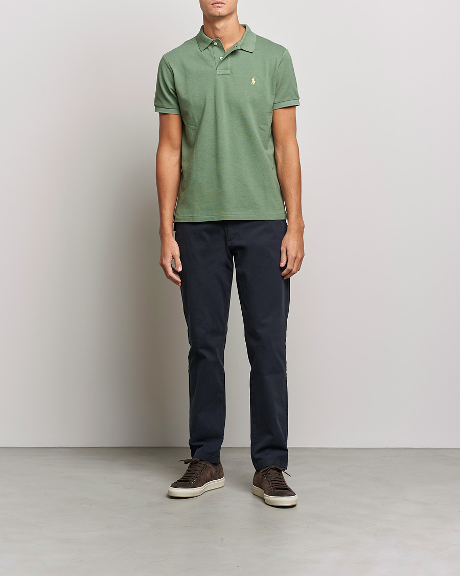 Herr | Pikéer | Polo Ralph Lauren | Custom Slim Fit Polo Cargo Green