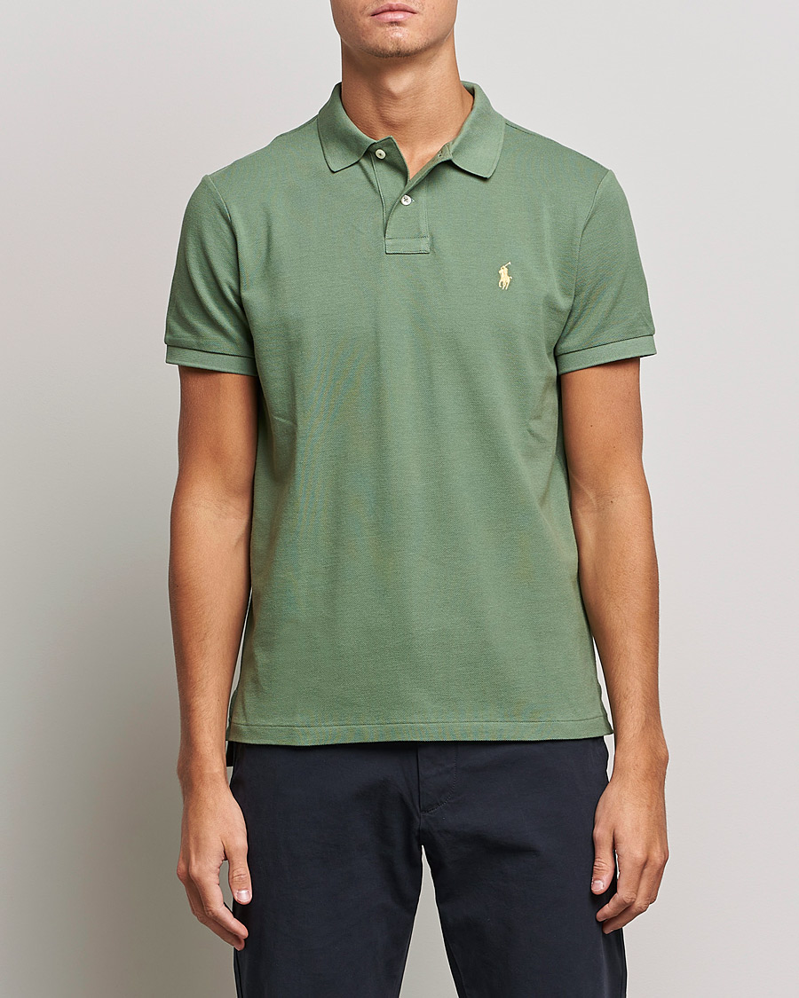 Herr | Pikéer | Polo Ralph Lauren | Custom Slim Fit Polo Cargo Green