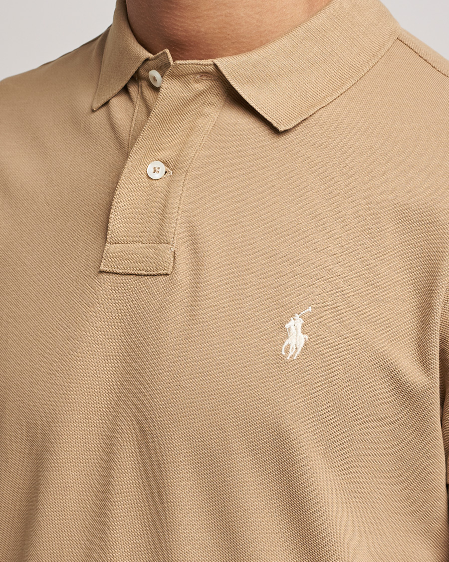 Herr | Pikéer | Polo Ralph Lauren | Custom Slim Fit Polo Luxury Tan
