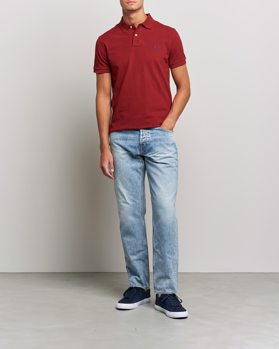 Herr | Pikéer | Polo Ralph Lauren | Custom Slim Fit Polo Holiday Red
