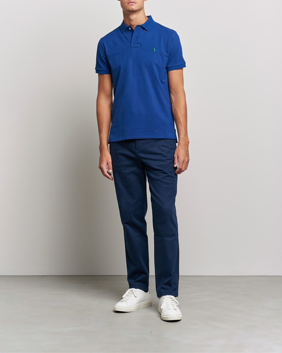 Herr | Pikéer | Polo Ralph Lauren | Custom Slim Fit Polo Harrison Blue