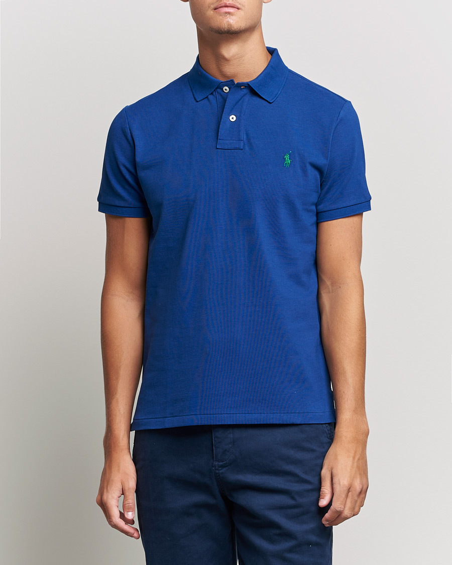 Herr | Pikéer | Polo Ralph Lauren | Custom Slim Fit Polo Harrison Blue
