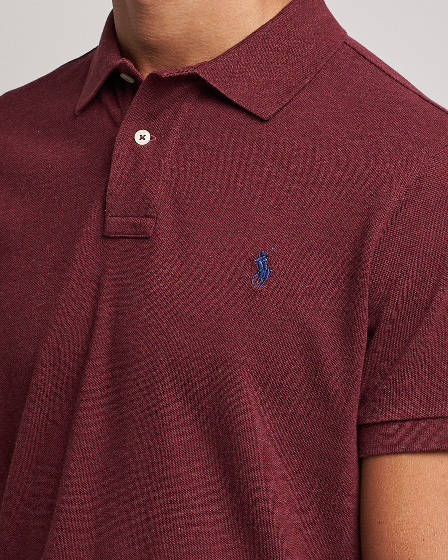 Herr | Pikéer | Polo Ralph Lauren | Custom Slim Fit Polo Spring Wine Heather