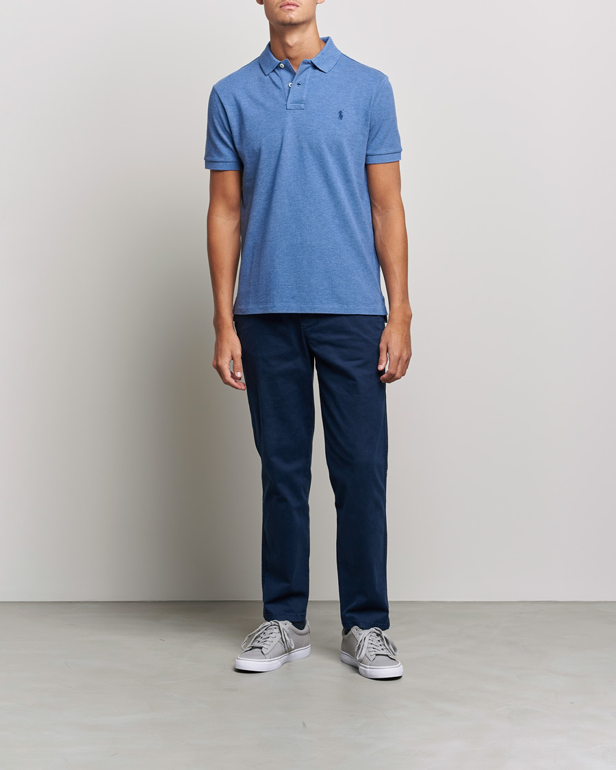 Herr | Pikéer | Polo Ralph Lauren | Custom Slim Fit Polo Bedford Heather