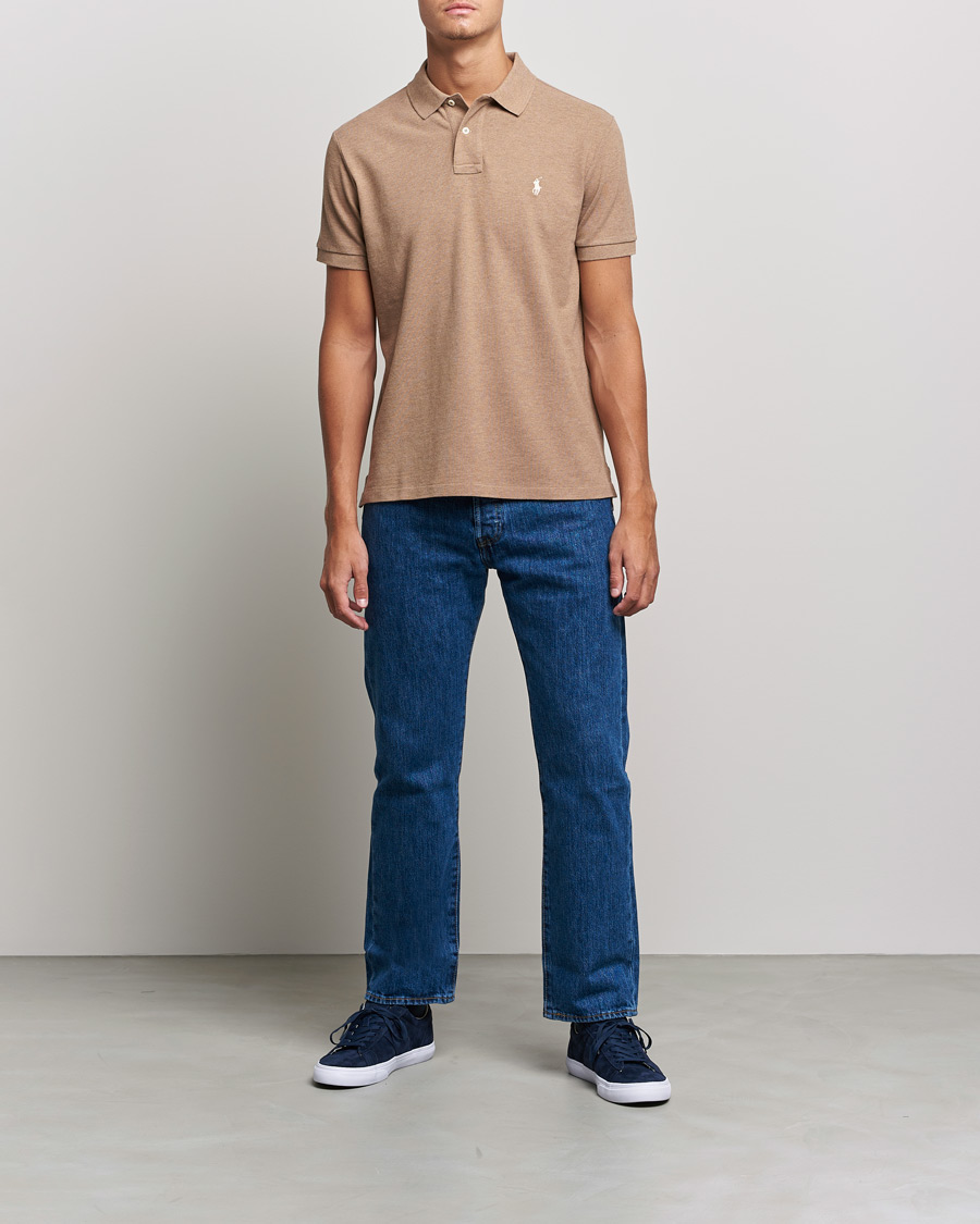 Herr | Pikéer | Polo Ralph Lauren | Custom Slim Fit Polo Italian Heather