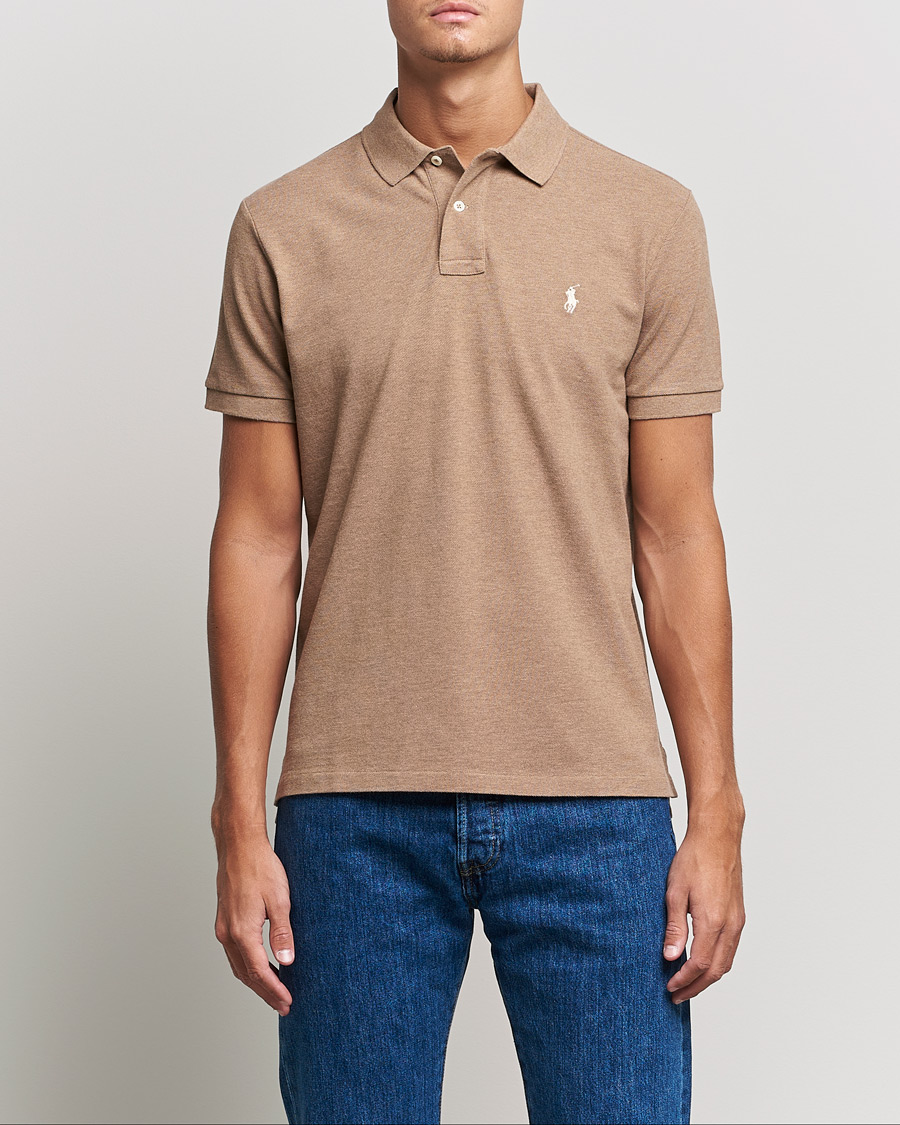 Herr | Pikéer | Polo Ralph Lauren | Custom Slim Fit Polo Italian Heather