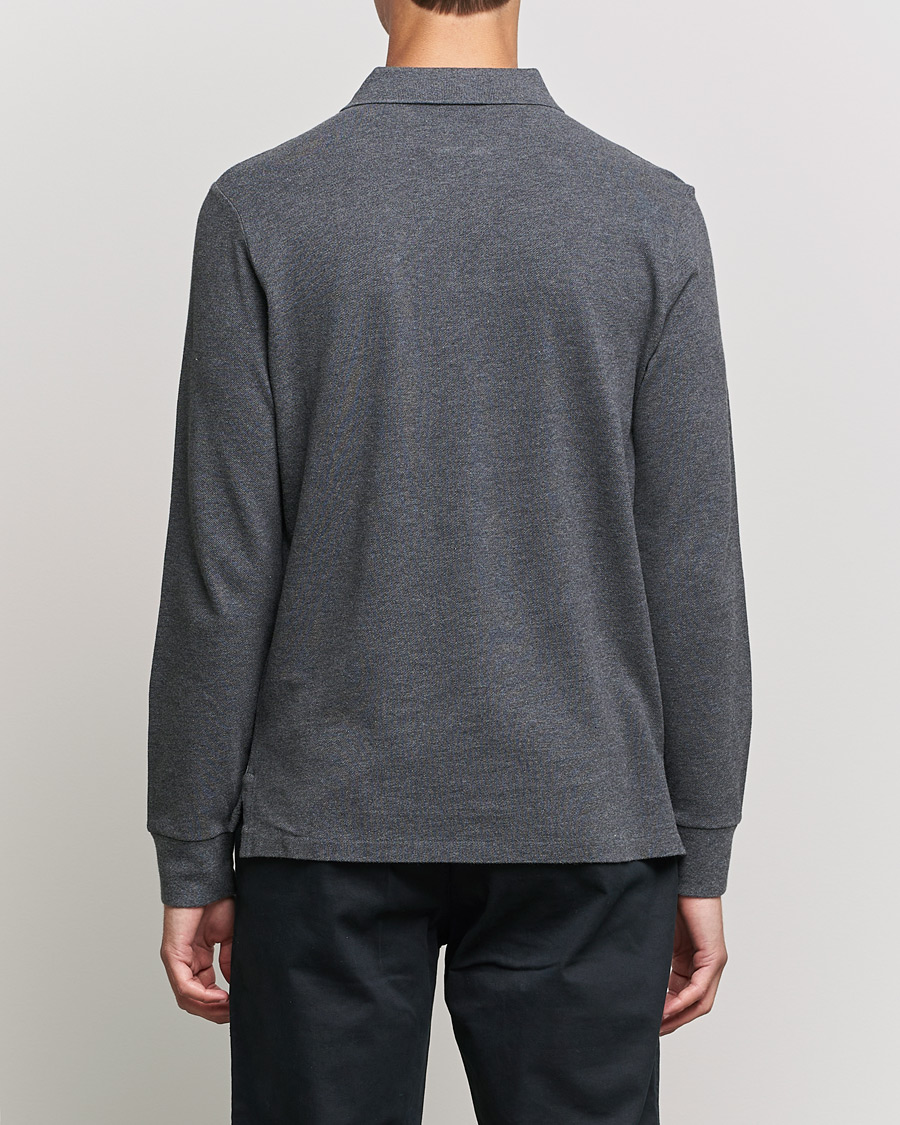 Herr | Tröjor | Polo Ralph Lauren | Custom Slim Fit Long Sleeve Polo Barclay Heathe