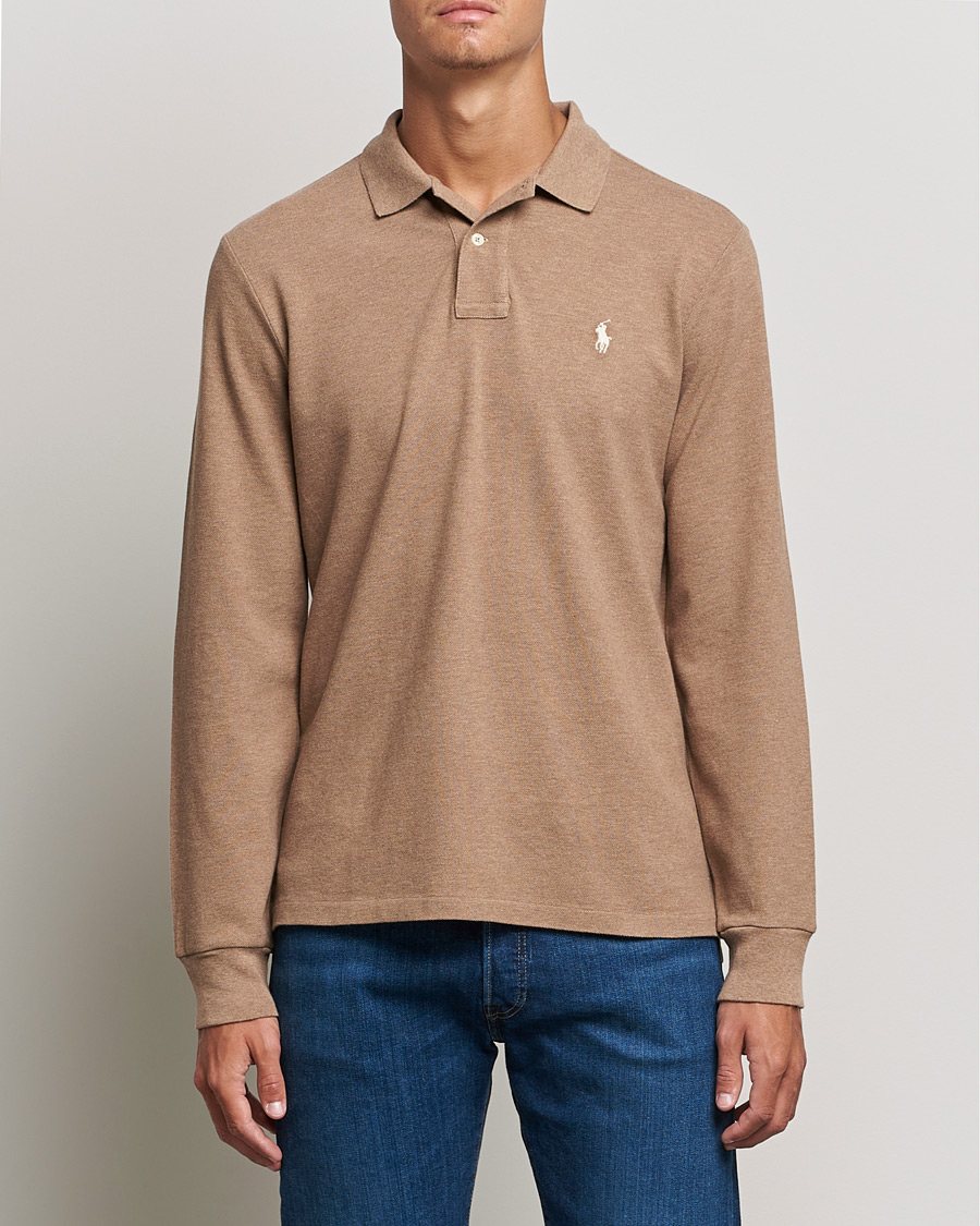 Herr |  | Polo Ralph Lauren | Custom Slim Fit Long Sleeve Polo Italian Heather