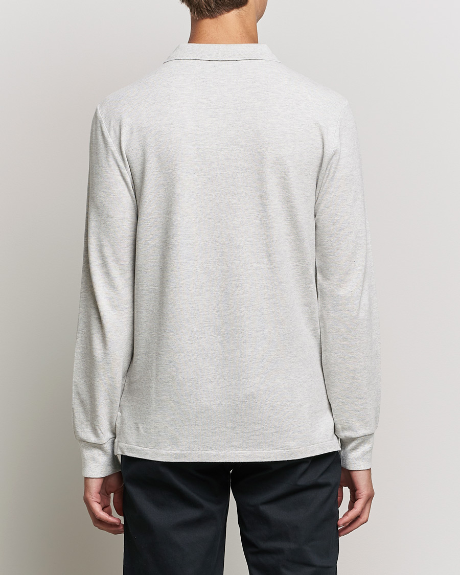 Herr | Tröjor | Polo Ralph Lauren | Custom Slim Fit Long Sleeve Polo Light Sport Heather