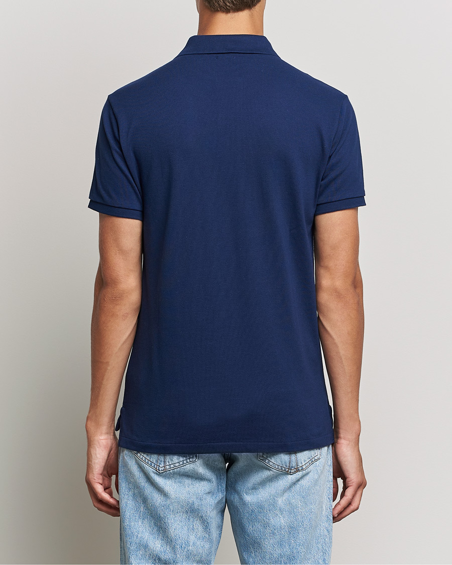 Herr | Pikéer | Polo Ralph Lauren | Custom Slim Fit Denim Bear Polo Newport Navy