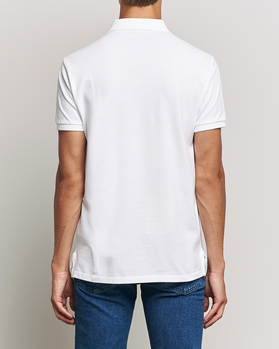 Herr | Pikéer | Polo Ralph Lauren | Custom Slim Fit Denim Bear Polo White