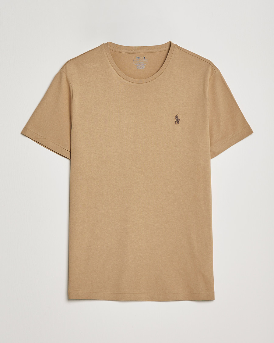Herr | T-Shirts | Polo Ralph Lauren | Crew Neck Tee Luxury Tan