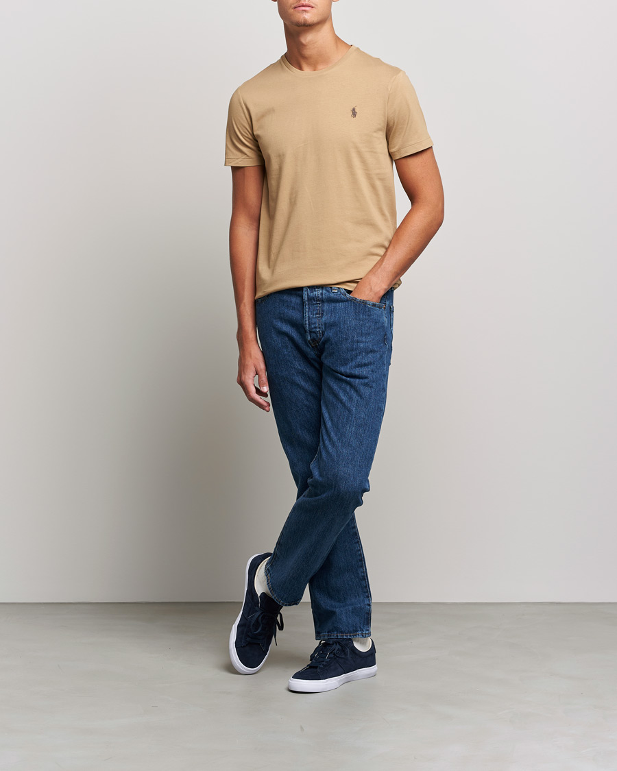 Herr | T-Shirts | Polo Ralph Lauren | Crew Neck Tee Luxury Tan