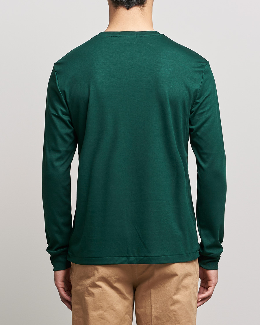 Herr | T-Shirts | Polo Ralph Lauren | Luxury Pima Cotton Long Sleeve Tee College Green