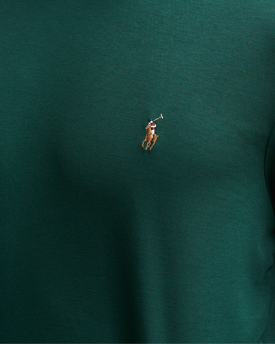 Herr | T-Shirts | Polo Ralph Lauren | Luxury Pima Cotton Long Sleeve Tee College Green