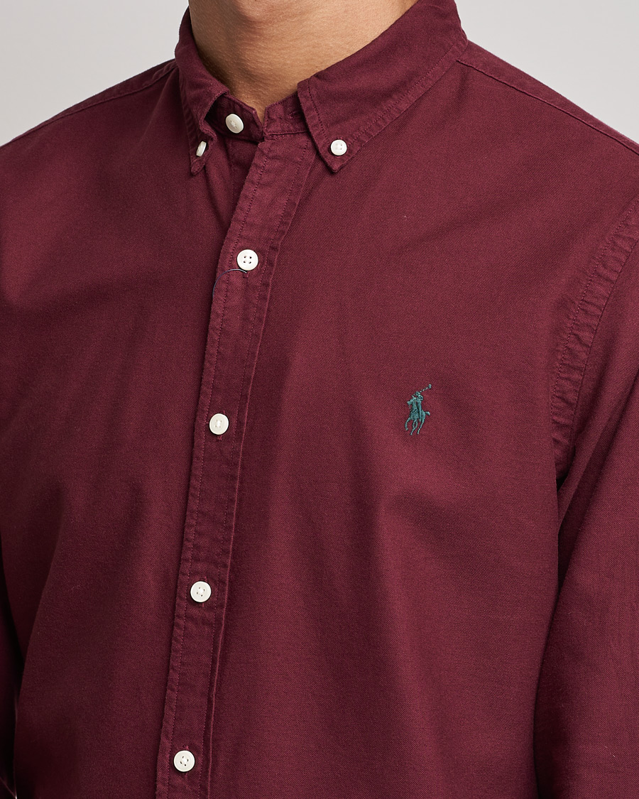 Herr | Skjortor | Polo Ralph Lauren | Slim Fit Garment Dyed Oxford Rich Ruby