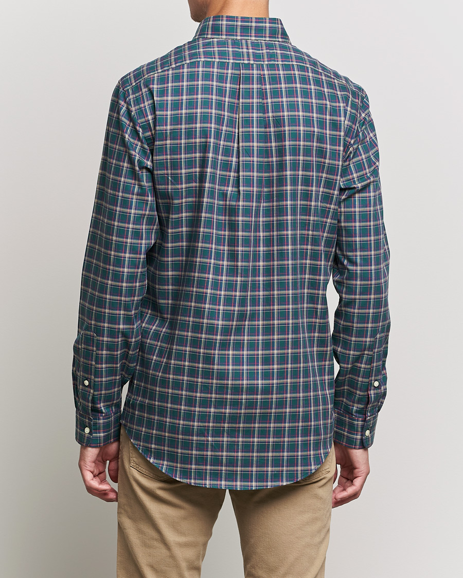 Herr | Skjortor | Polo Ralph Lauren | Custom Fit Twill Checked Shirt Green/Cream