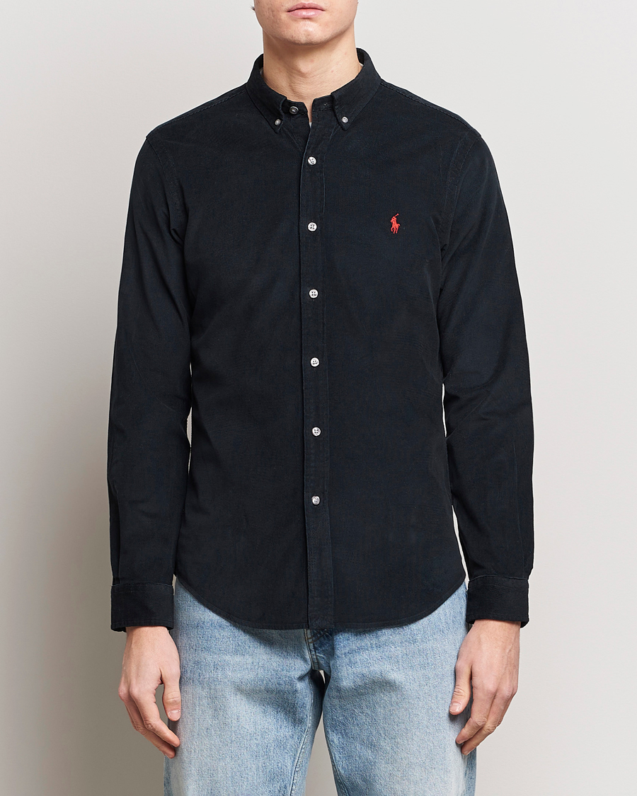Herr | Skjortor | Polo Ralph Lauren | Slim Fit Corduroy Shirt Black