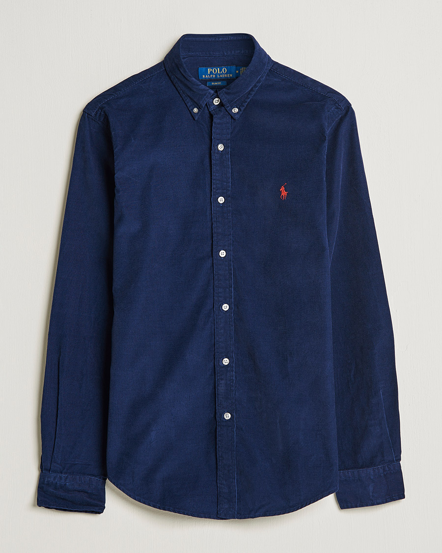 Herr | Skjortor | Polo Ralph Lauren | Slim Fit Corduroy Shirt Newport Navy
