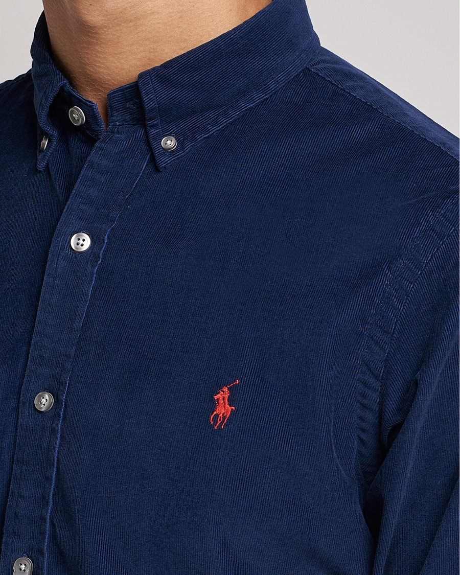 Herr | Skjortor | Polo Ralph Lauren | Slim Fit Corduroy Shirt Newport Navy