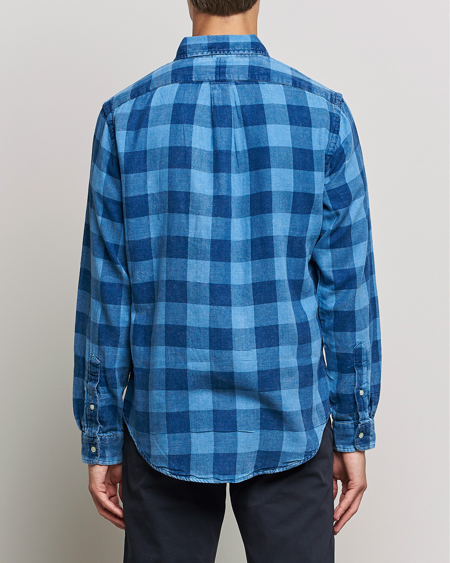 Herr | Skjortor | Polo Ralph Lauren | Custom Fit Double Faced Checked Shirt Blue/Black
