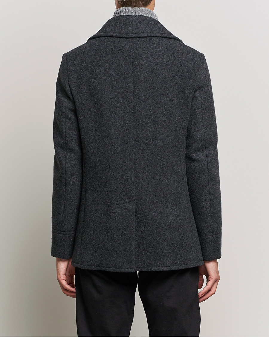 Herr | Jackor | Polo Ralph Lauren | Wool Melton Peacoat Navy Charcoal