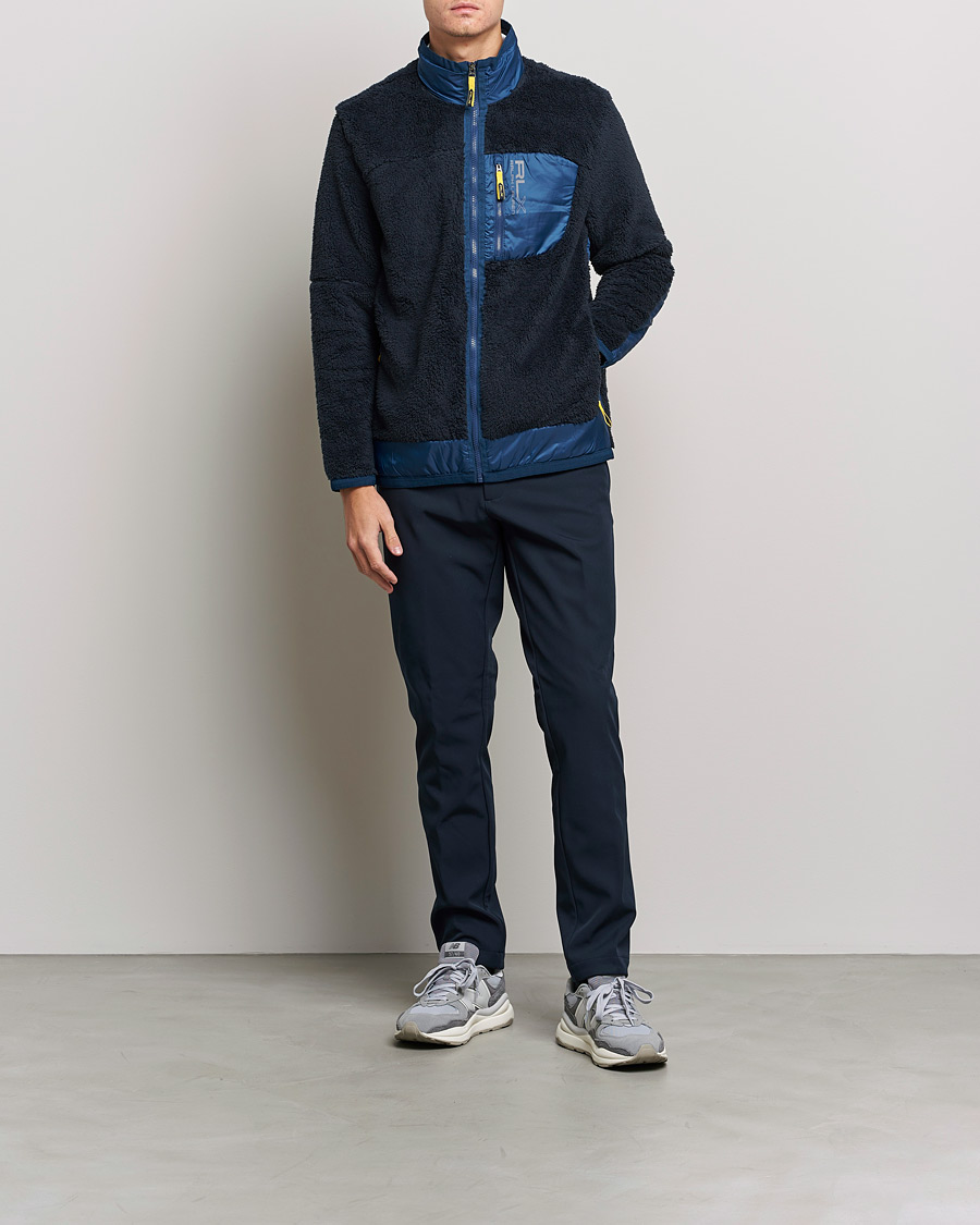 Herr | Tröjor | RLX Ralph Lauren | Hi-Pile Full Zip Sweater College Navy