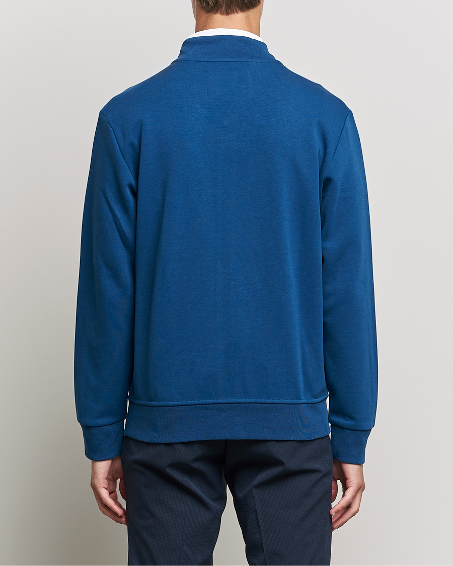 Herr | Tröjor | RLX Ralph Lauren | Double Knit Full Zip Sweater Raleigh Blue