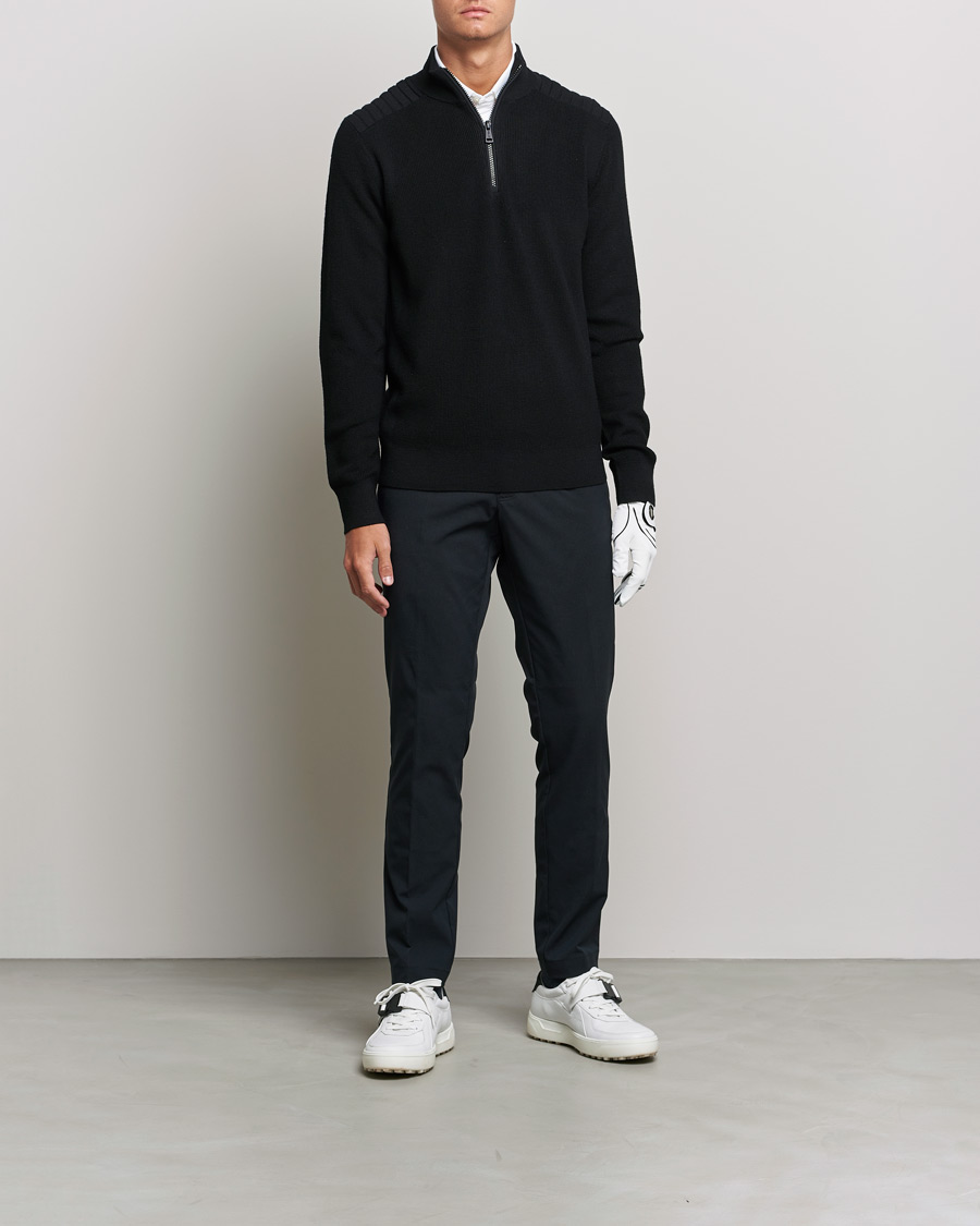 Herr | Tröjor | RLX Ralph Lauren | Merino Half Zip Sweater Black
