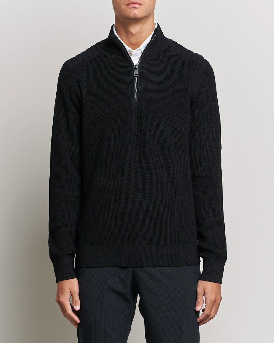Herr | Sport | RLX Ralph Lauren | Merino Half Zip Sweater Black