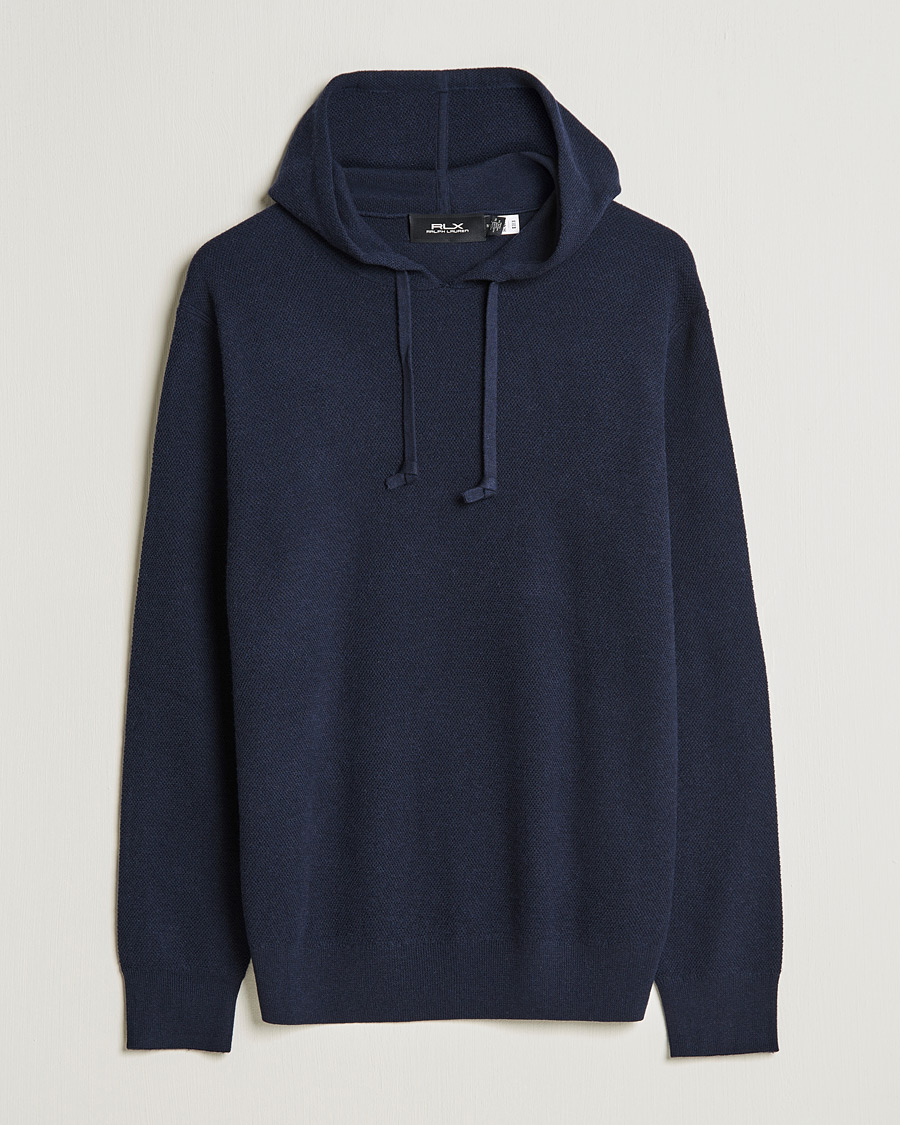 Herr | Tröjor | RLX Ralph Lauren | Cashmere Hoodie College Navy