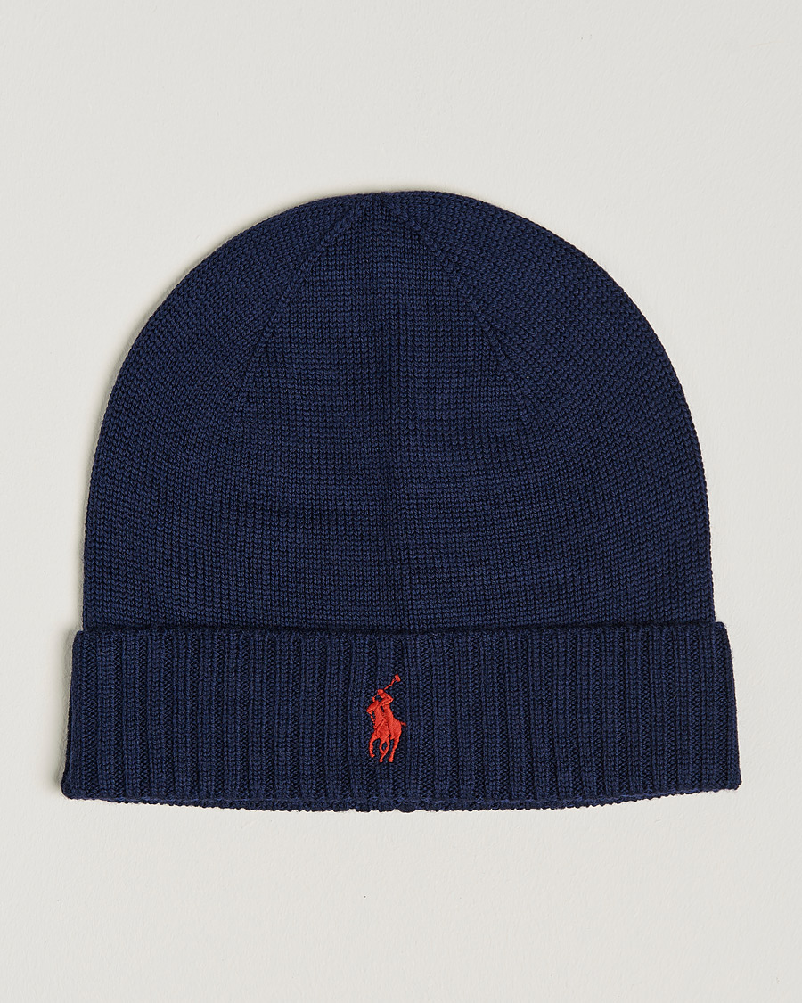 Herr | Mössor | Polo Ralph Lauren | Merino Beanie Hunter Navy