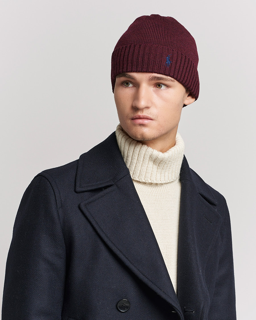 Herr |  | Polo Ralph Lauren | Merino Wool Beanie Aged Wine Heather