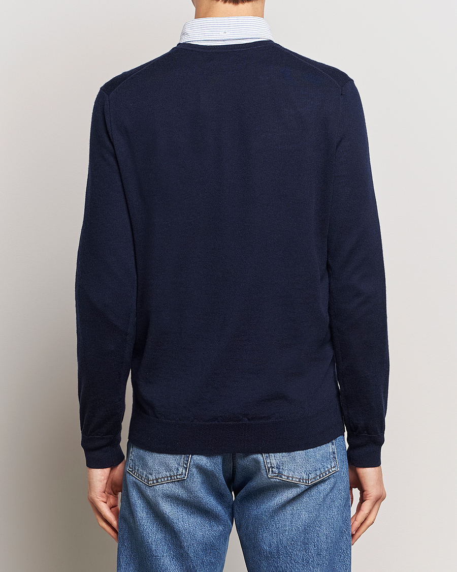 Herr | Tröjor | Polo Ralph Lauren | Merino Crew Neck Pullover Hunter Navy