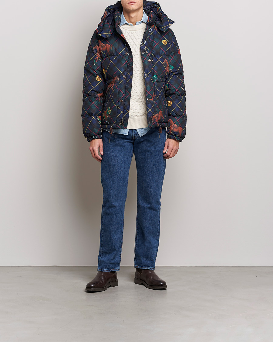 Herr | Jackor | Polo Ralph Lauren | Blackwatch Pony Puffer Jacket Multi