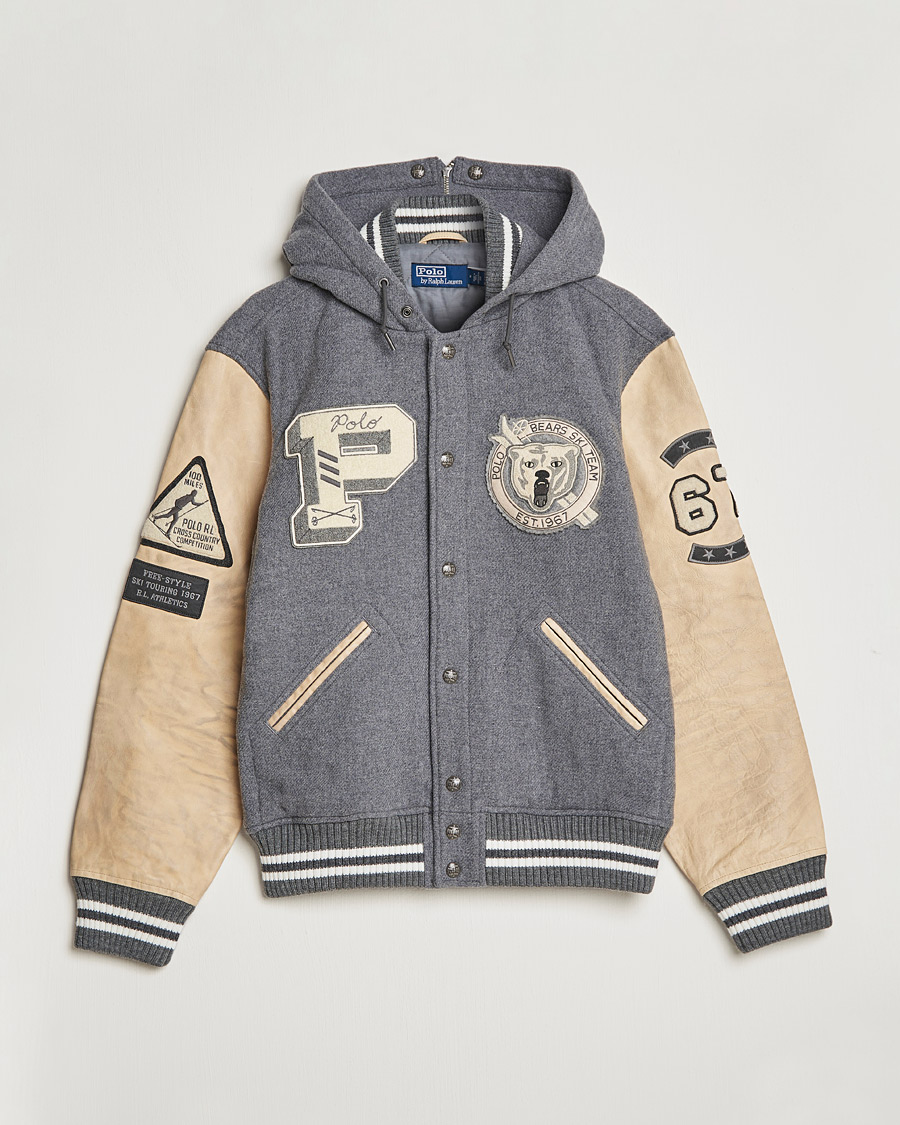 Herr | Jackor | Polo Ralph Lauren | Ski Varsity Lined Bomber Jacket Grey Heather