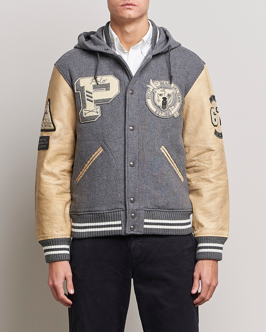 Herr | Jackor | Polo Ralph Lauren | Ski Varsity Lined Bomber Jacket Grey Heather