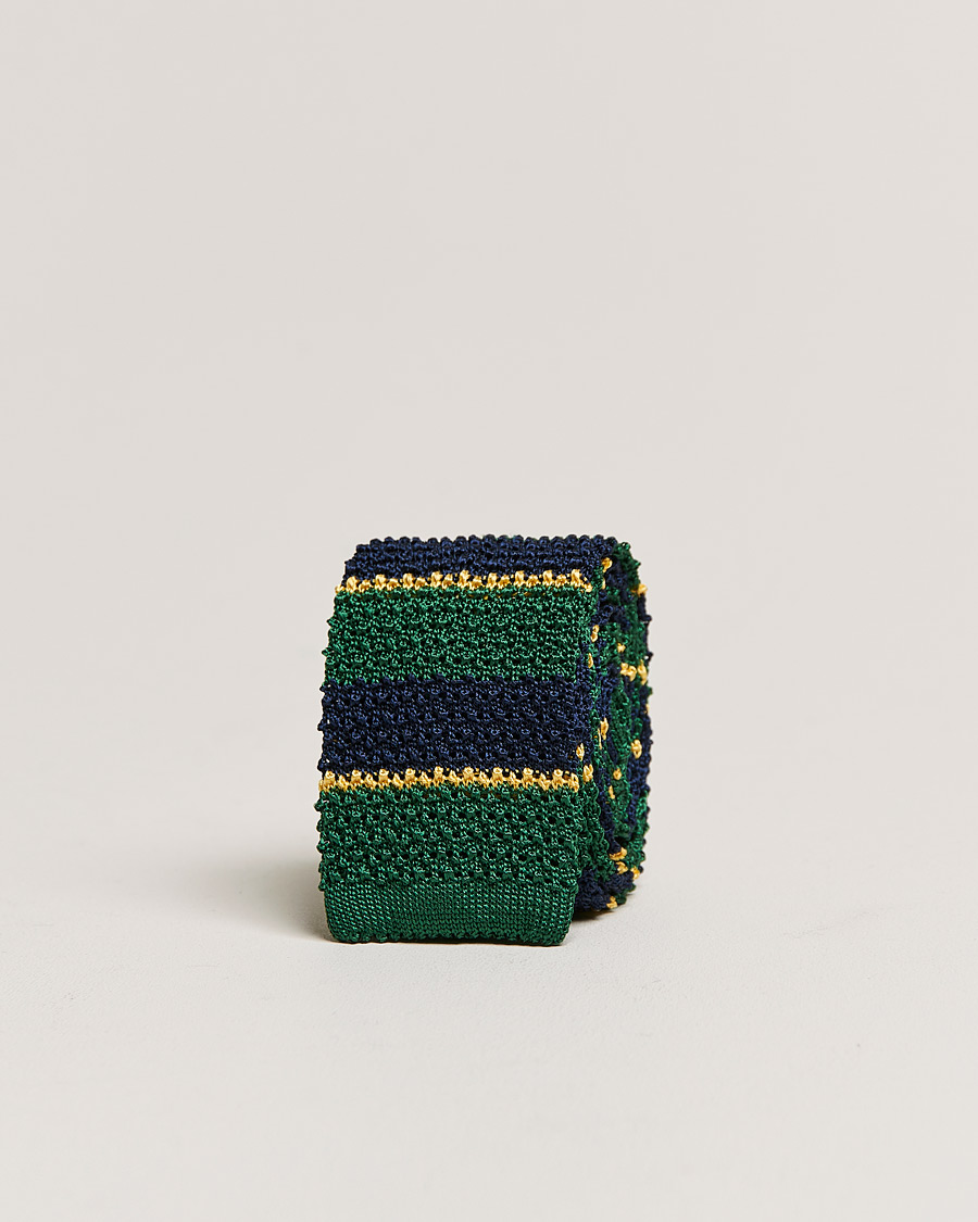 Herr | Slipsar | Polo Ralph Lauren | Polo Ralph LaurenRegim Knitted TieGreen/Navy/Gold