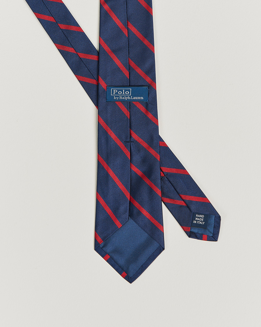 Herr | Mörk kostym | Polo Ralph Lauren | Striped Tie Navy/Red