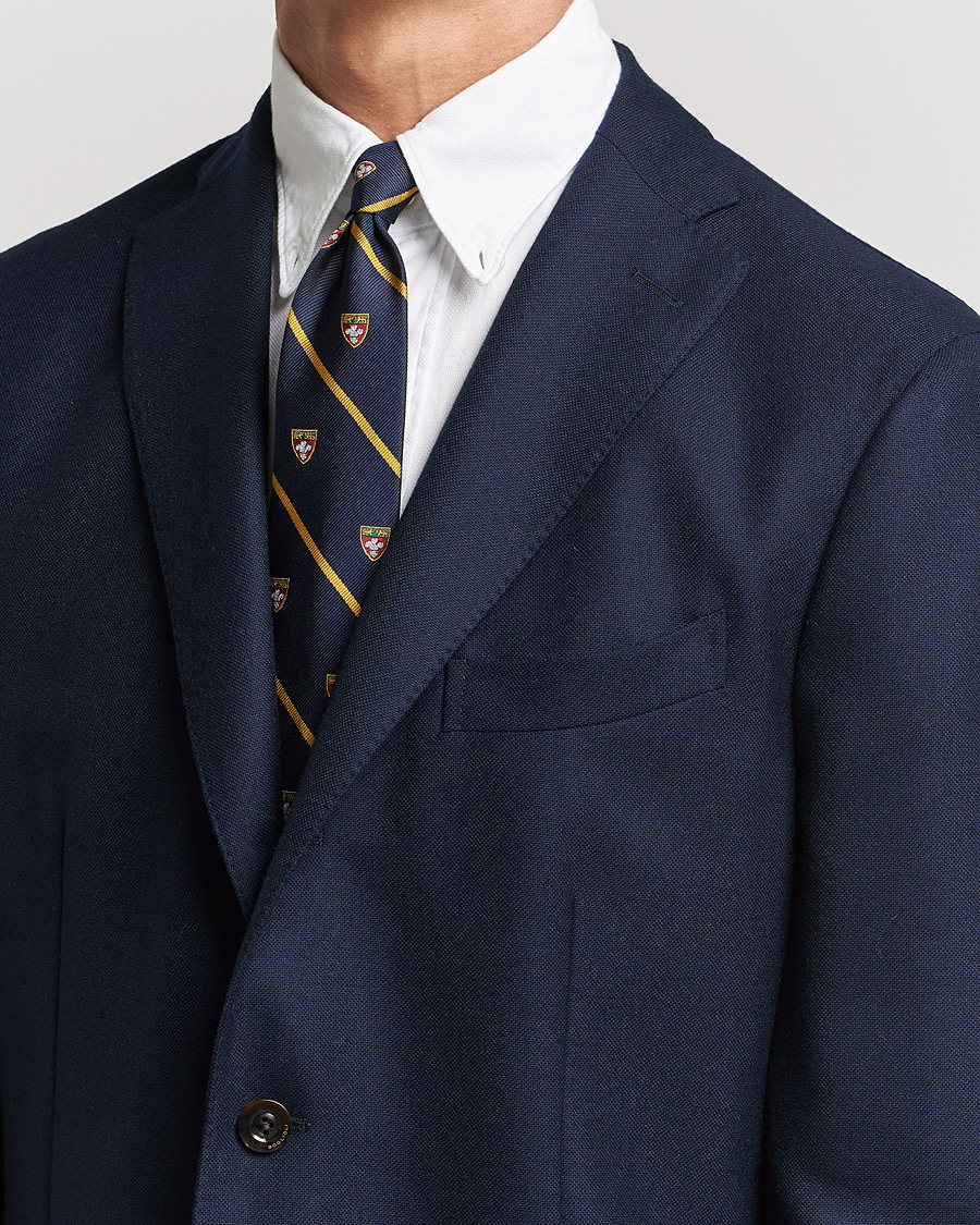 Herr | Accessoarer | Polo Ralph Lauren | Crest Striped Tie Navy