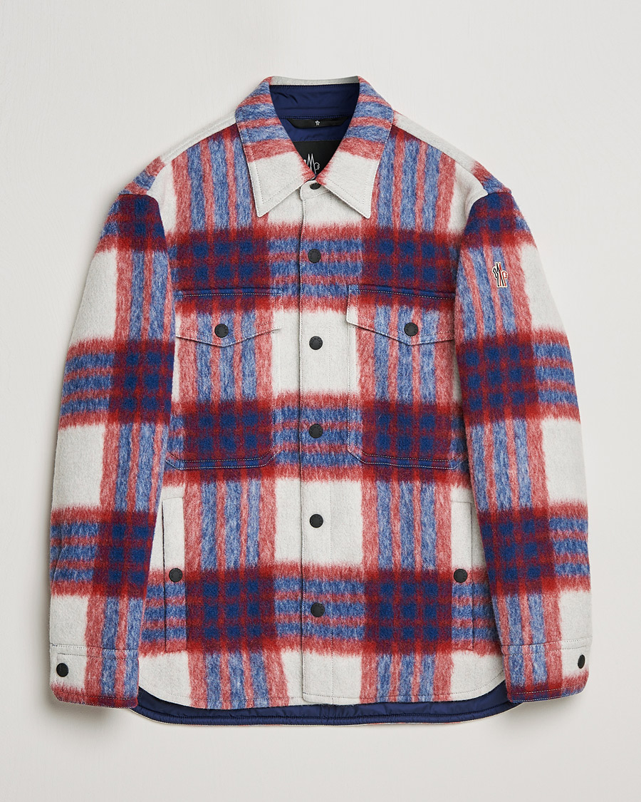 Herr | Jackor | Moncler Grenoble | Waier Padded Shirt Jacket White/Red